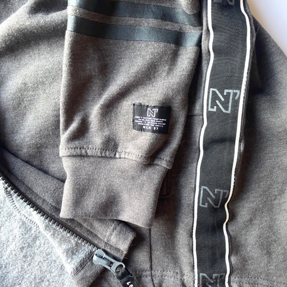 NWT Men’s Hoodie Black n’ Blanc by Projek Raw - Picture 7 of 7